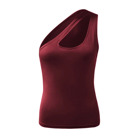 'Ophelia' One Shoulder Cutout Camisole - Celes Fashion